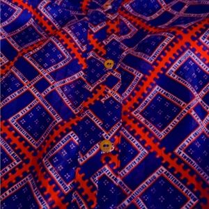 VIBRANT DIAMOND PRIINT BLOUSE **CLEANING MY CLOSET**